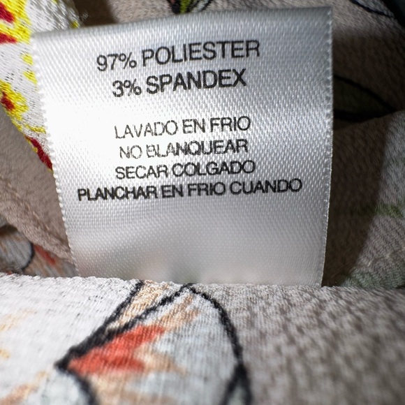 Floral Women's Top - Pink and Green - Picture 9 of 10